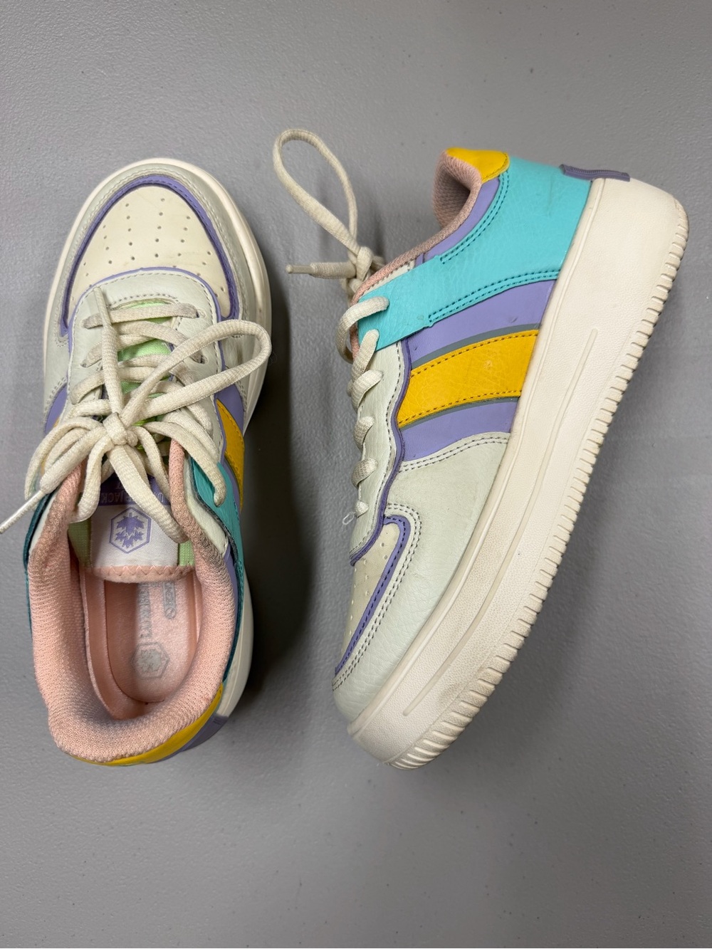 Lumberjack Freya Lila Mint Low Top Sneaker Shoe Womens Size 5